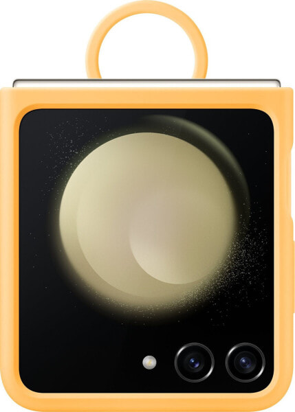 Samsung Samsung Galaxy Flip5 Silicone Cover with Ring Apricot