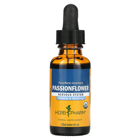 Растительный экстракт Passionflower, 1 жидкая унция (30 мл) Herb Pharm