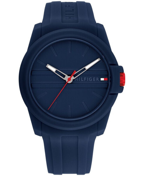 Часы Tommy Hilfiger Blue Silicone Watch 44mm