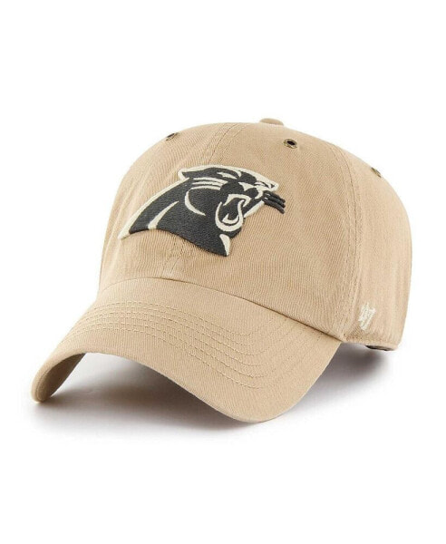 Men's Khaki Carolina Panthers Overton Clean Up Adjustable Hat