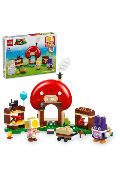 Конструктор пластиковый Lego Набор дополнительного приключения Super Mario Nabbit в магазине Toad 71429-7 лет+ (230 деталей)