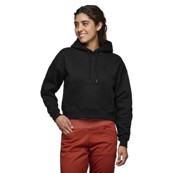 BLACK DIAMOND Crop hoodie