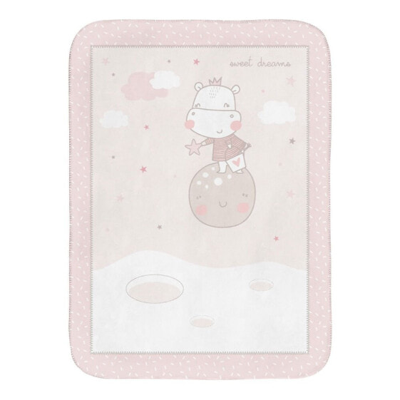 KIKKABOO Super Soft Baby Blanket 110/140 cm Hippo Dreams