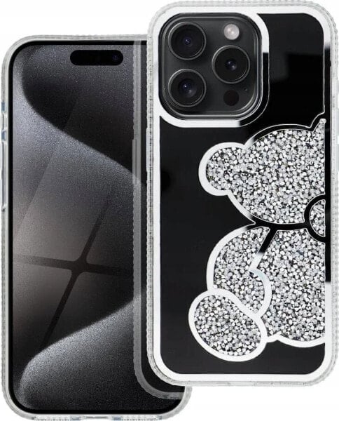 OEM Futerał TEDDY BEAR do IPHONE 16 Pro Max srebrny