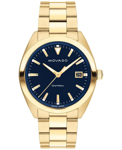 Unisex Swiss Heritage Datron Gold Ion-Plated Steel Bracelet Watch 39mm
