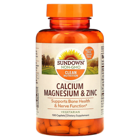 Calcium, Magnesium & Zinc, 100 Caplets
