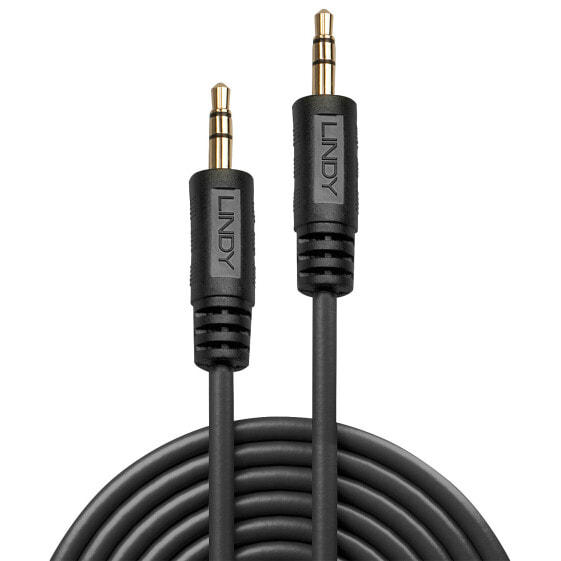 Lindy Audio Cable 3.5 mm Stereo/1m - 3.5mm - Male - 3.5mm - Male - 1 m - Black