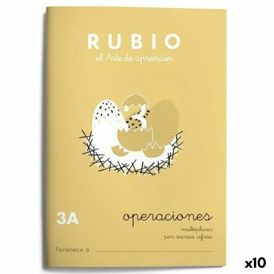 Тетрадь по математике Rubio Nº 3A A5 испанский 20 Листья (10 штук)