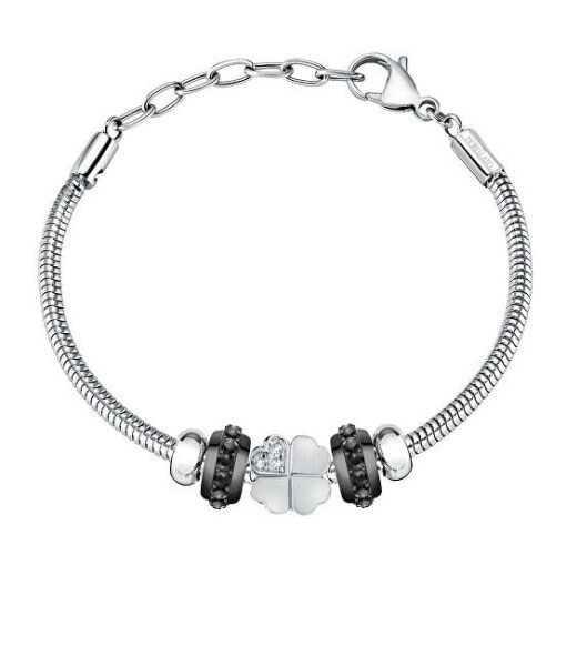 Stylish steel bracelet for luck Drops SCZ1209