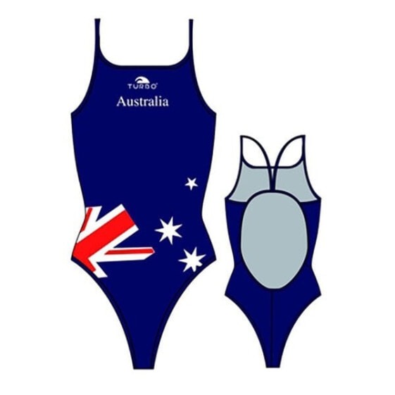 TURBO Australia Flag Thin Strap Swimsuit