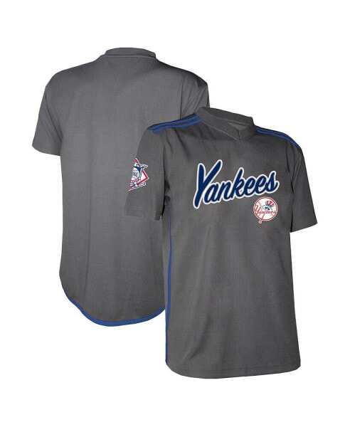 Men's Charcoal New York Yankees Team V-Neck Jersey