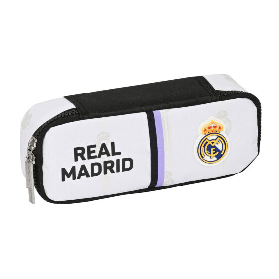 Школьный пенал Real Madrid C.F. Чёрный Белый (22 x 5 x 8 cm)