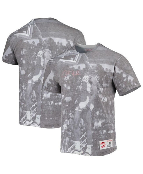 Men's Spud Webb Gray Atlanta Hawks Above The Rim Sublimated T-shirt