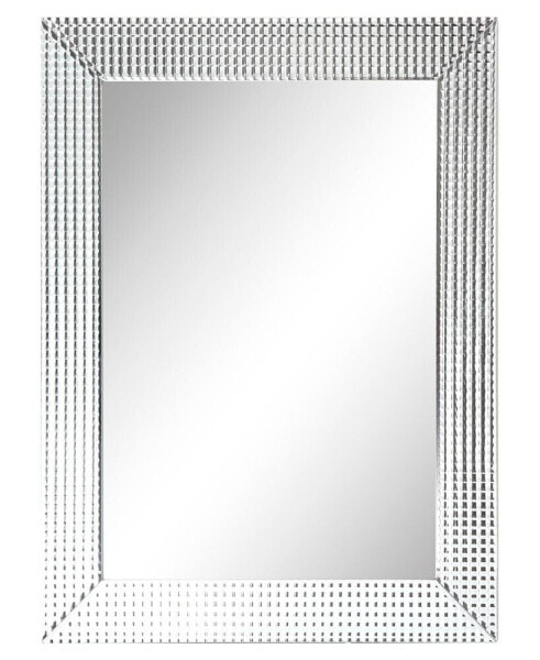 Solid Wood Frame Covered with Beveled Prism Mirror - 40" x 30"