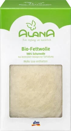 Fettwolle zum Zupfen, 50 g