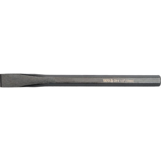 Зубило Yato для металла 142 мм, CrV6150, чёрное