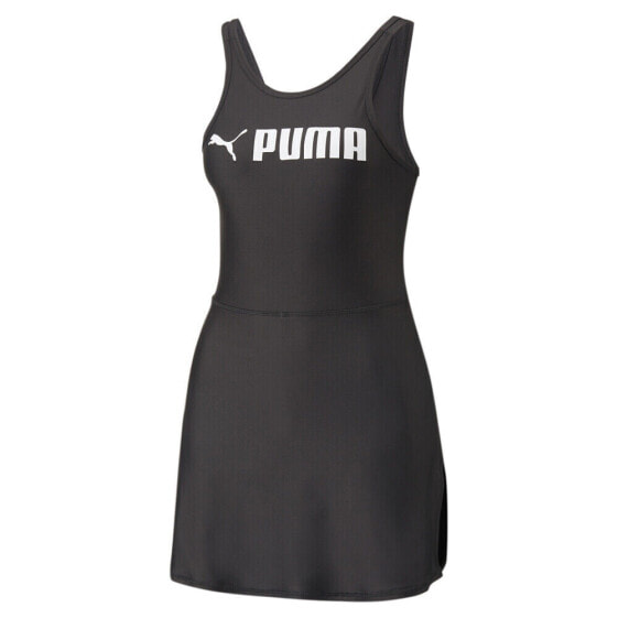 Puma Fit Training Sleeveless Dress Womens Black Casual 52308101