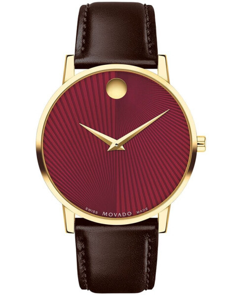 Часы Movado Museum Classic Brown 40mm