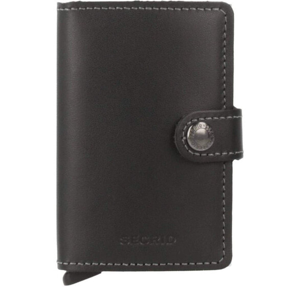 Secrid mini wallet genuine black leather with RFID protection M-BLACK