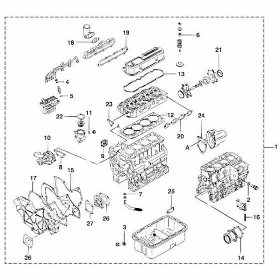 VETUS STM7965 M4.17 Engine Gasket