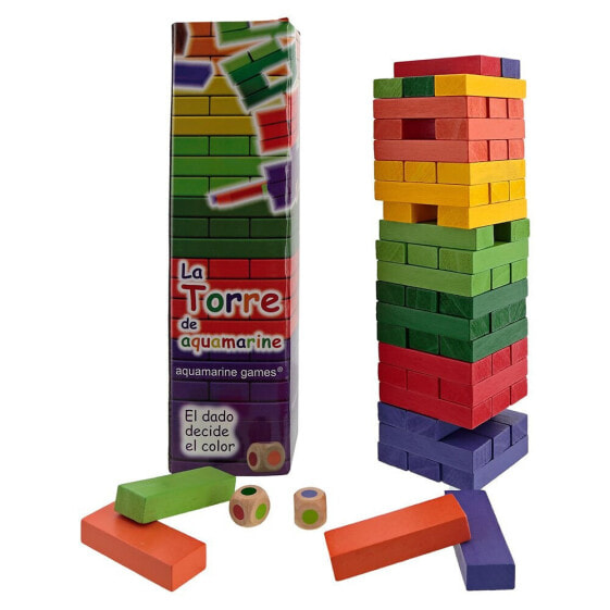 Настольная игра для компании Aquamarine The Tower Sizes Colors Travel