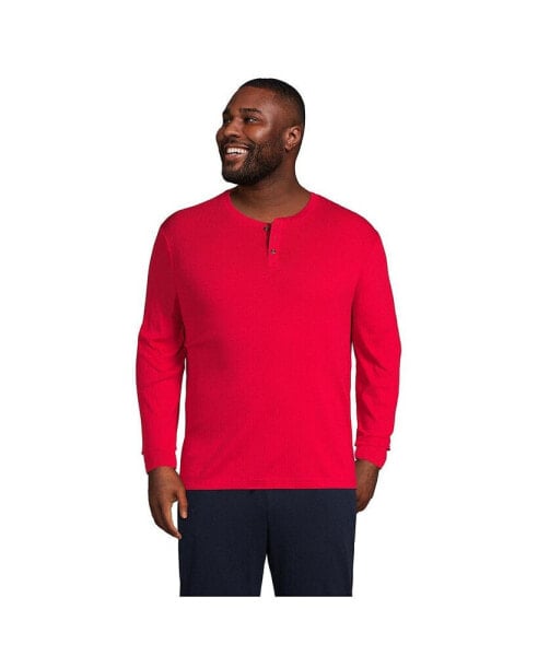 Пижама Lands' End Knit Rib Henley T-Shirt