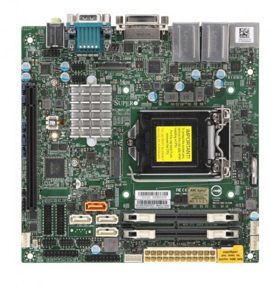 Supermicro X11SCV-L - Intel - LGA 1151 (Socket H4) - Intel® Celeron® - Intel® Core™ i3 - Intel Core i5 - Intel Core i7 - Intel Core i9 - DDR4-SDRAM - DIMM - 2666 MHz