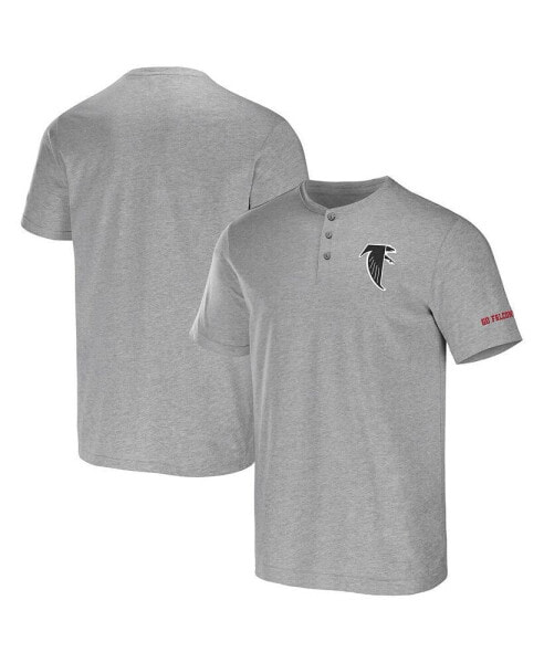 Men's NFL x Darius Rucker Collection by Heather Gray Atlanta Falcons Henley T-shirt