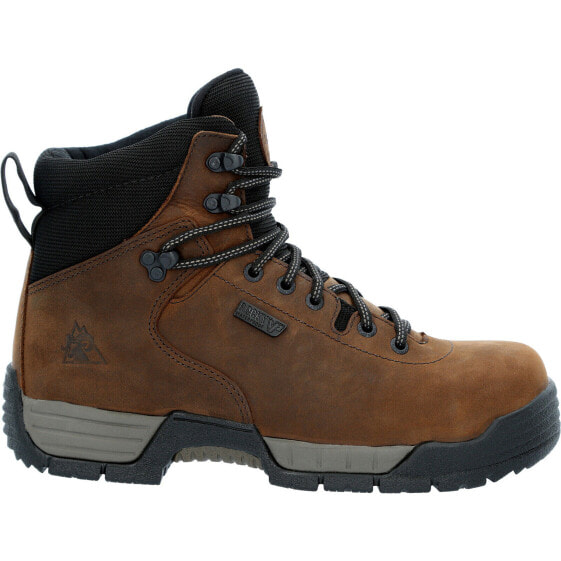 Rocky Mobilite Composite Toe Waterproof RKK0364 Mens Brown Leather Work Boots