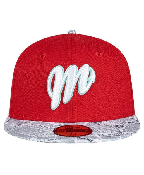 Men's Red/White Mexico Diablos Mexico League On Field 59FIFTY Fitted Hat