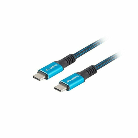 USB-C-кабель Lanberg CA-CMCM-45CU-0005-BK Синий Чёрный 50 cm (1 штук)