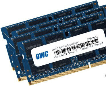 OWC OWC1867DDR3S32S - 32 GB - 4 x 8 GB - DDR3 - 1866 MHz - 204-pin SO-DIMM - Blue