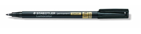 STAEDTLER Lumocolor 319, Black, Brush/Fine tip, Black, Polypropylene (PP), Fine/Ultra Fine, 0.4 mm