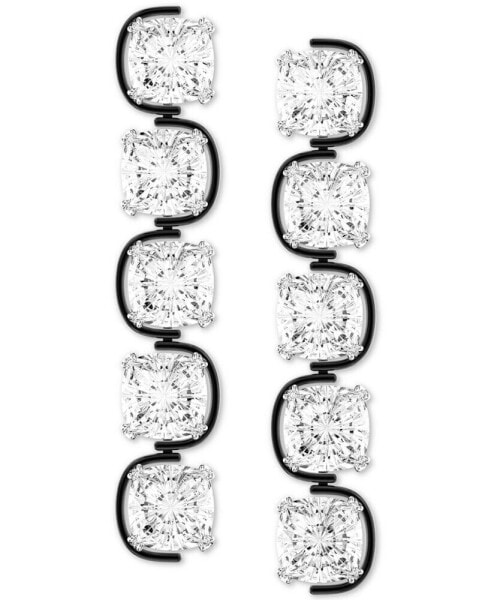 Rhodium-Plated Harmonia Linear Drop Earrings