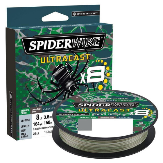 SPIDERWIRE Ultracast x8 Braid | 328 Yards | Inshore Camo Green | Free Ship