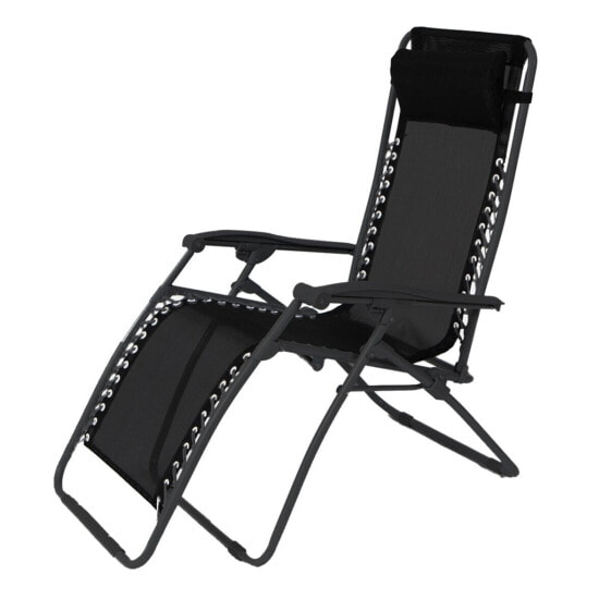 Folding Chair Non gravity Black 95 x 65 x 106 cm