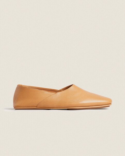 Soft leather ballerinas