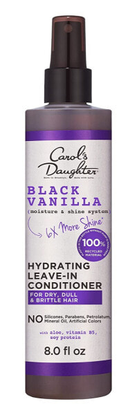 Carol's Daughter, Black Vanilla, Feuchtigkeitsspendendes Leave-In Spray, für trockenes, stumpfes und sprödes Haar, 8,0 fl oz / 236 ml