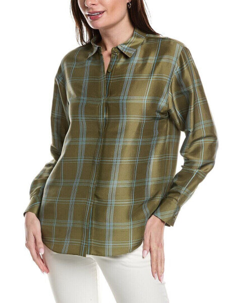 Lafayette 148 New York Rae Silk Blouse Women's