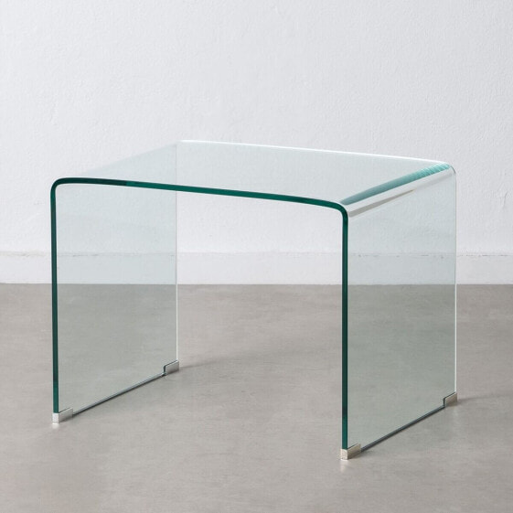 Side table Transparent Tempered Glass 63 x 50 x 48 cm