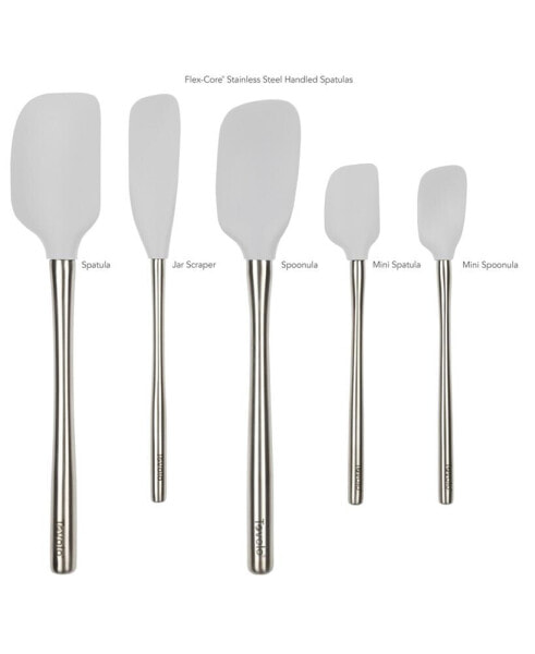 5-Pc. Flex-Core Stainless-Steel Handle Spatula Set