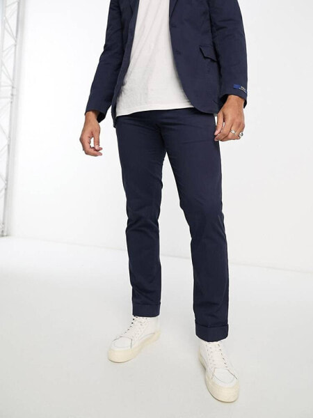 Polo Ralph Lauren tailored stretch chino trousers in navy co-ord