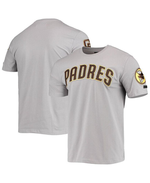 Men's Gray San Diego Padres Team Logo T-shirt