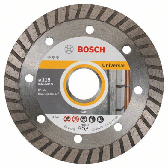 Bosch Diamanttrennscheibe Standard for Universal Turbo 115 x 22,23 x 2 x 10 mm