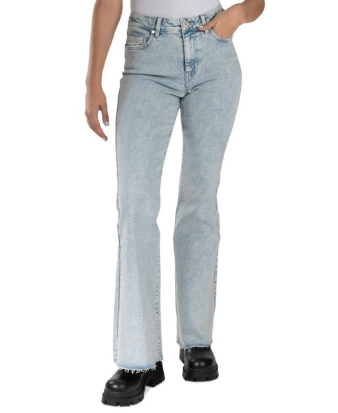 Juniors' High-Rise Superflare Jeans