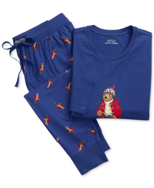 Men's 2-Pc. Polo Bear Pajamas Set