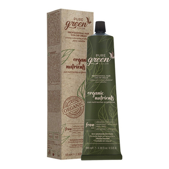 Pure Green Organic Nutrients Color Cream No. 1.0 Красящий крем для волос с питательными веществами, органическими маслами и низким содержанием аммиака 100 мл