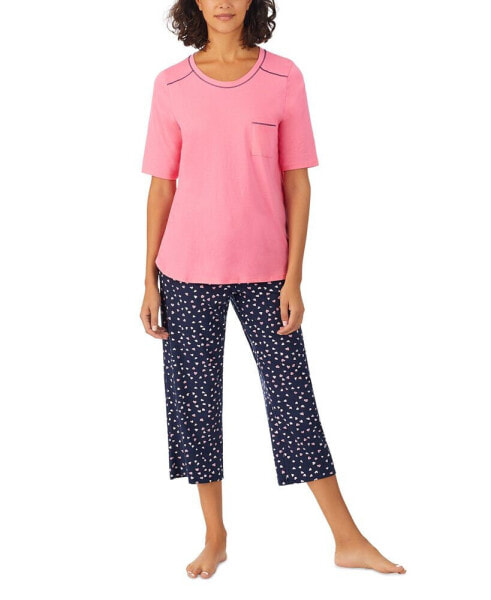 Пижама Cuddl Duds Printed Cropped