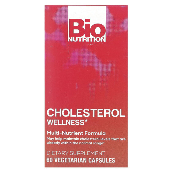 Биологически активные добавки Bio Nutrition Cholesterol Wellness, 60 капсул для вегетарианцев