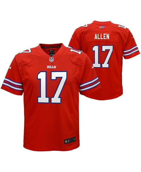 Big Boys Josh Allen Red Buffalo Bills 2nd Alternate Player Game Jersey